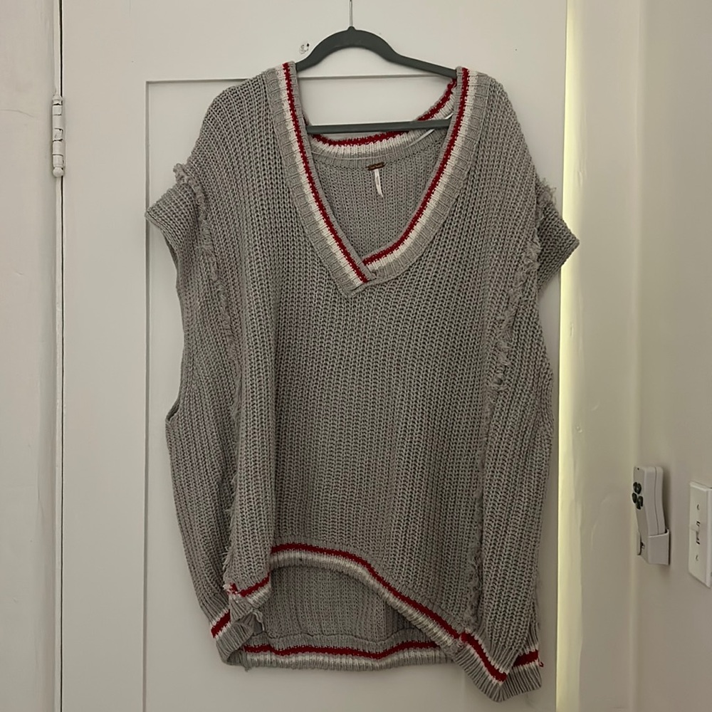 Oversized sweater vest